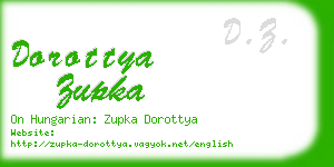 dorottya zupka business card